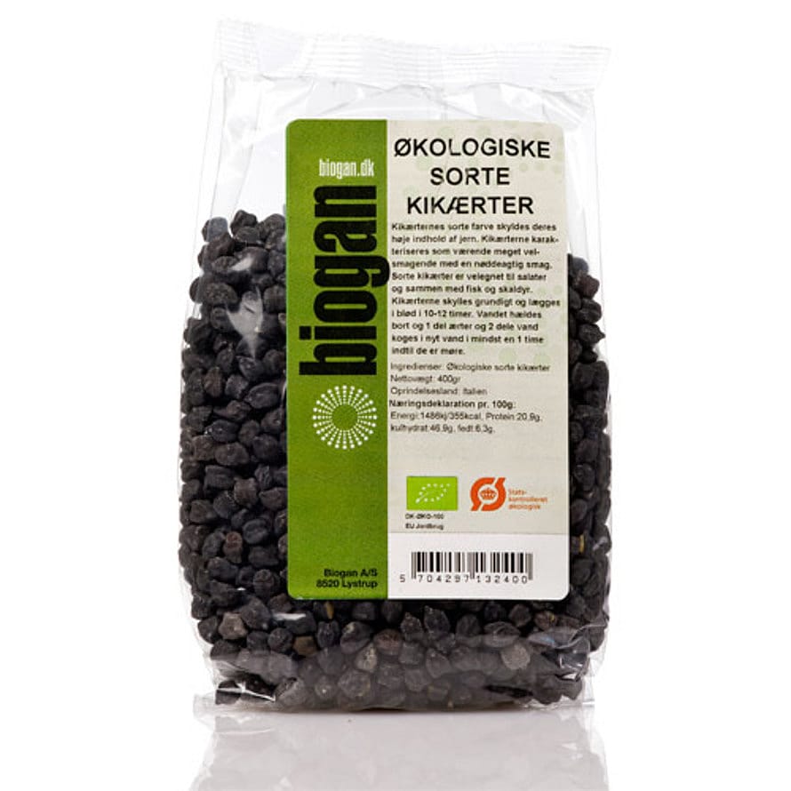 Biogan Kikærter, sorte Ø 500 g