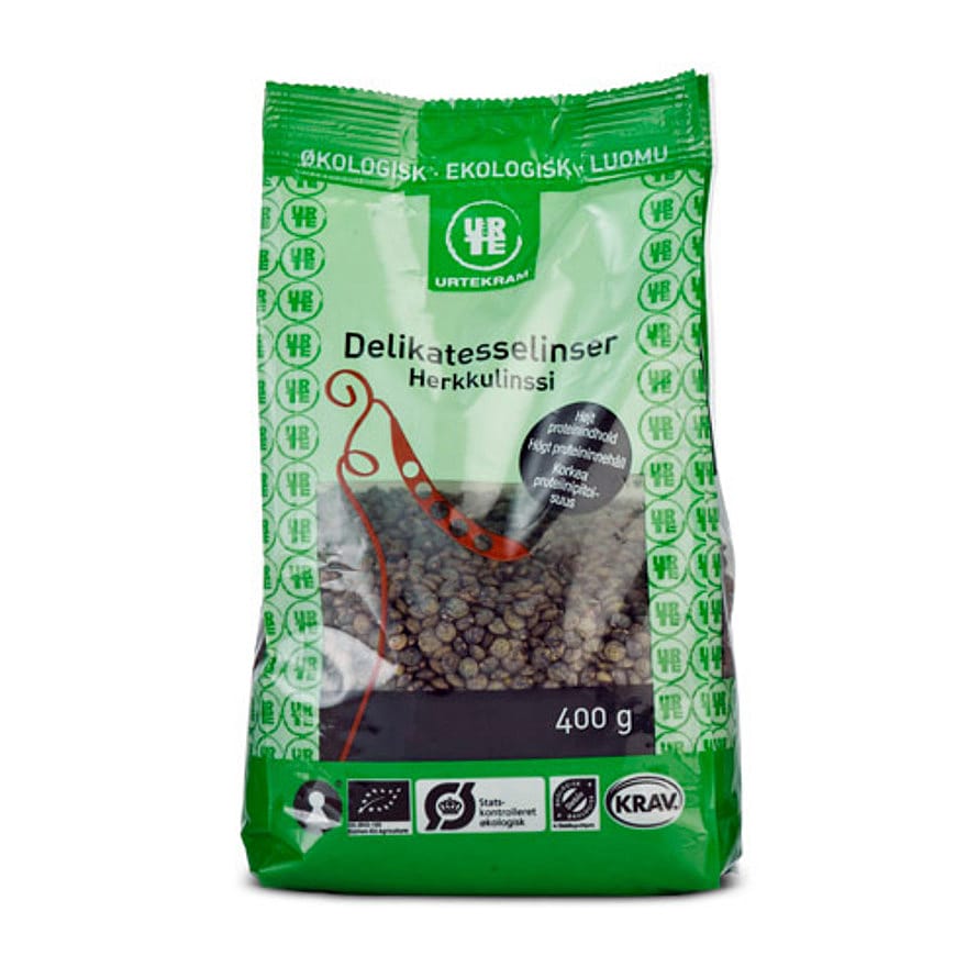 Urtekram Grønne linser franske Ø 400 g