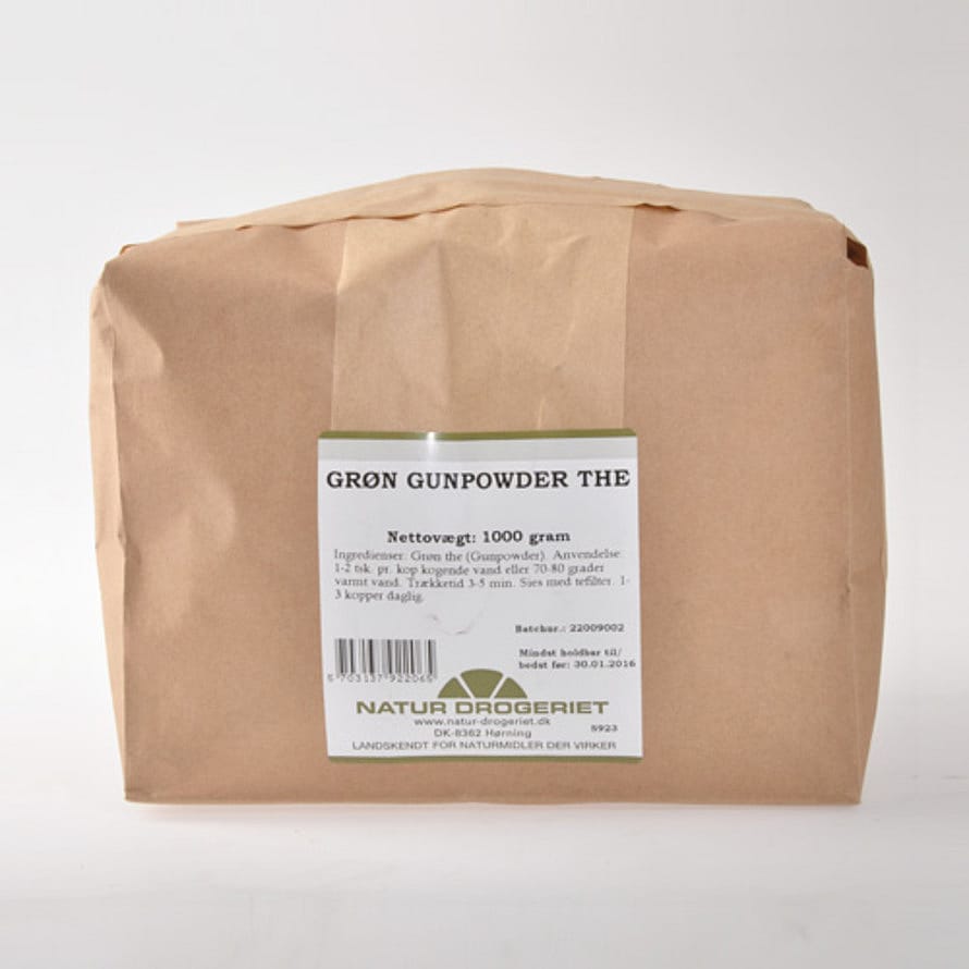 Natur Drogeriet Grøn te (gunpower) 1 kg