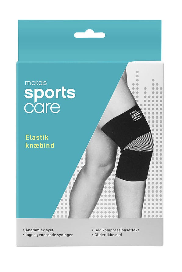 Matas Striber Elastik Knæbind Sort XXL