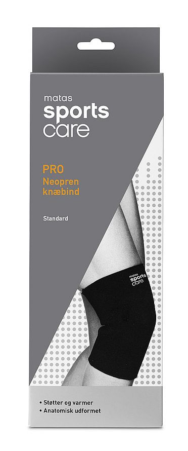 Matas Sports Care PRO Neopren Knæbind Standard Sort XXL