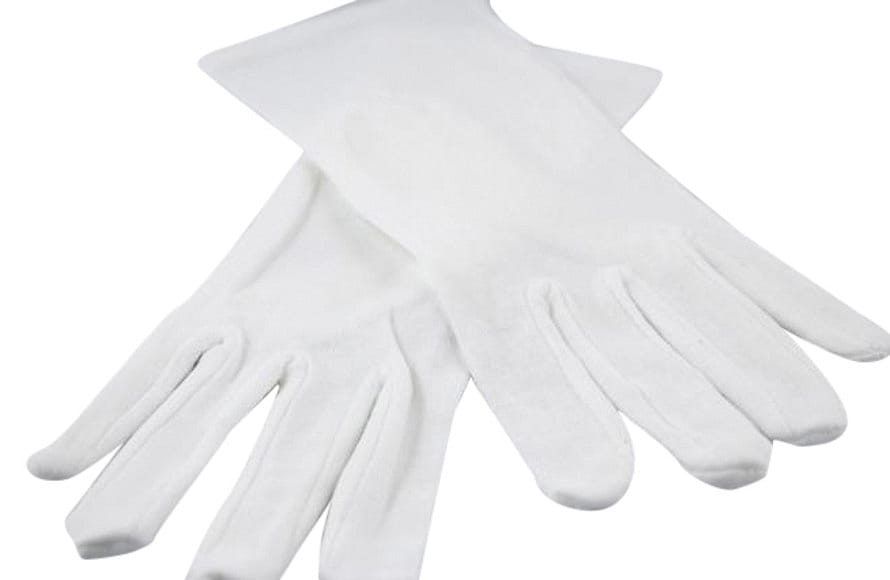 Nygaard Bomuldshandsker Hvid  Str. 8