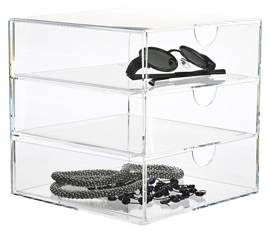 Nomess Clear 3-drawer 20