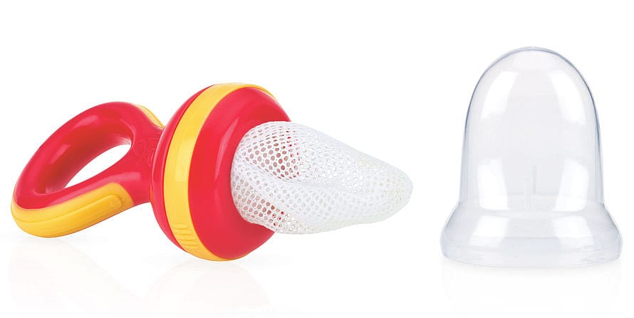 Nûby Fruit Nibbler/Spisenet Frisk Frugt og Grønt Rød