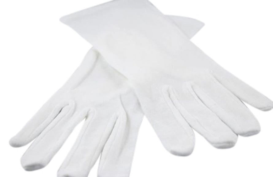 Nygaard Bomuldshandsker Hvid Str. 10