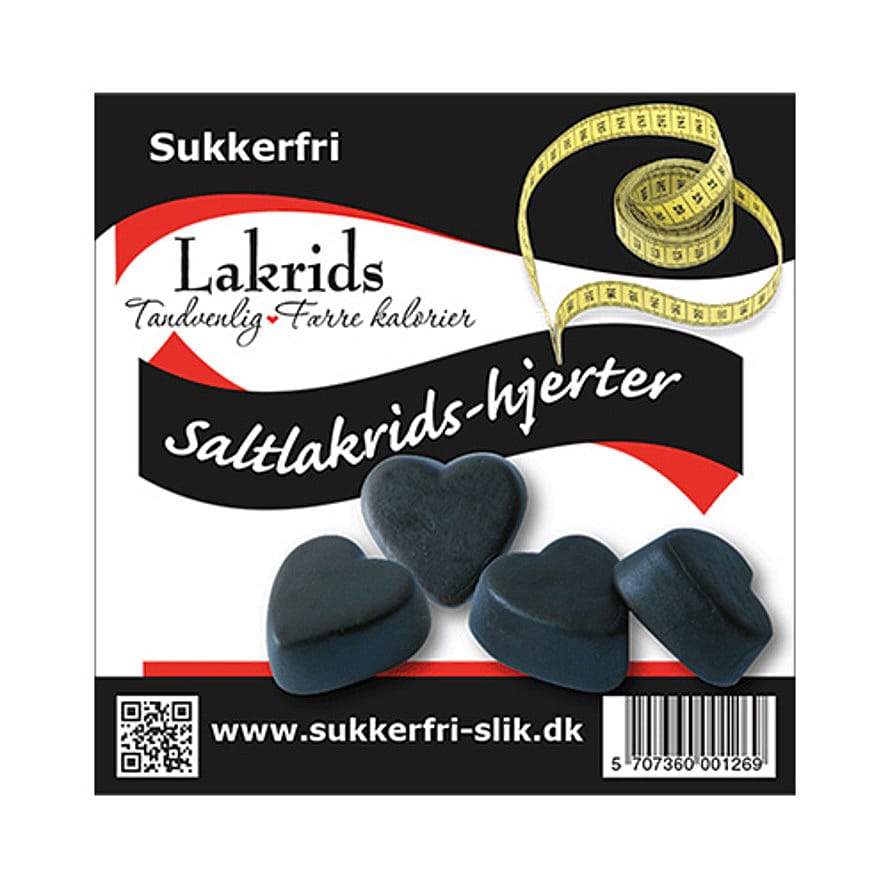 Naturslik Lakridshjerter salt- sukkerfri 80 g