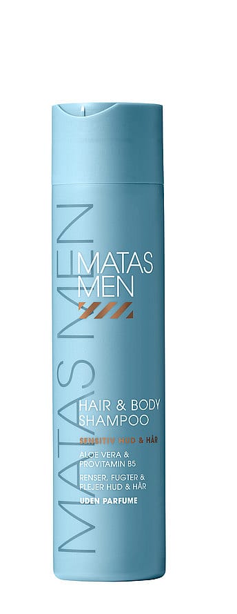 Matas Striber Men Hair & Body Shampoo til Sensitiv Hud Uden Parfume 250 ml