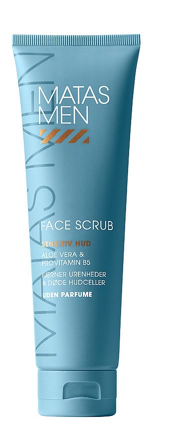 Matas Striber Men Face Scrub til Sensitiv Hud Uden Parfume 150 ml
