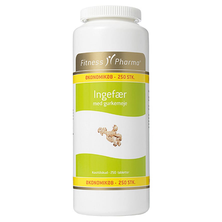 Fitness Pharma Ingefær m/gurkemeje 250 tabl.
