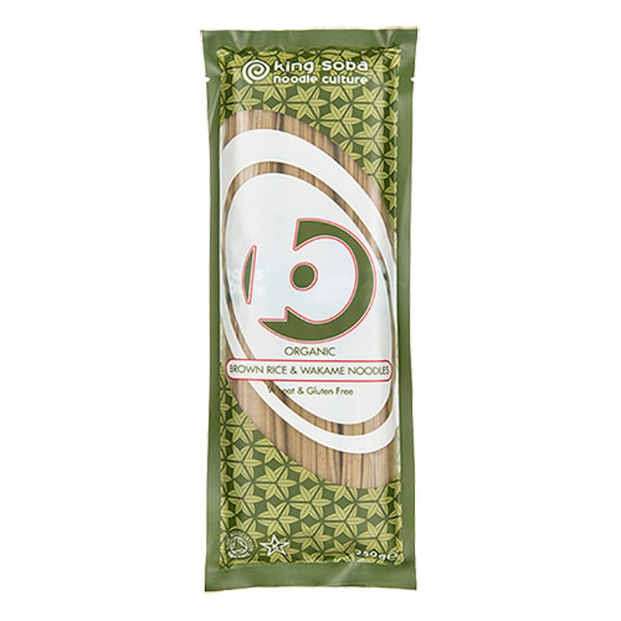 King Soba Brun ris & Wakame nudler Ø 250 g