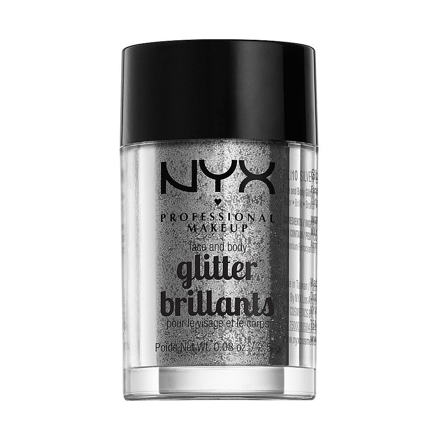 NYX PROFESSIONAL MAKEUP Face & Body Glitter Silver