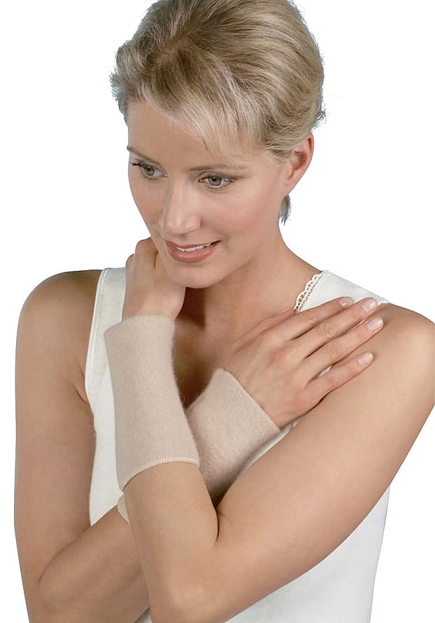 Peters Angora Muffedisser Beige Onesize