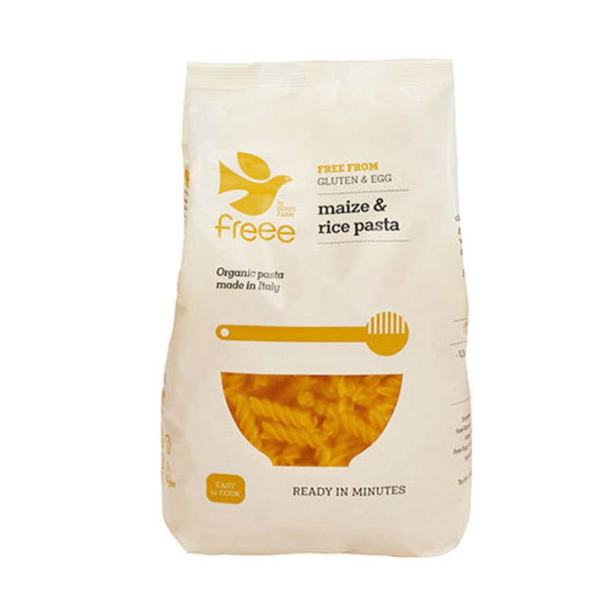 Doves Farm Majs & Ris Fusilli Pasta glutenfri Ø 500 g