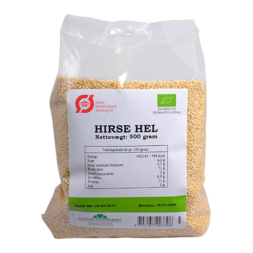 Natur Drogeriet Hirsegyn hele Ø 500 g