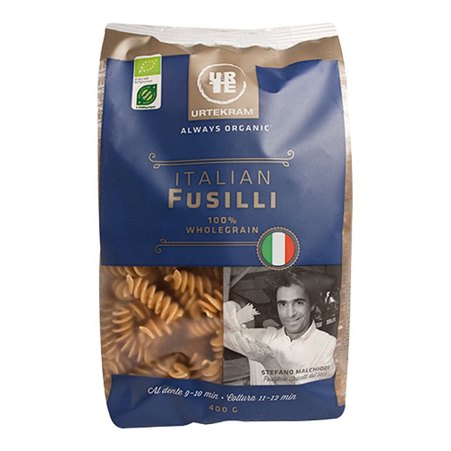 Urtekram Fusilli fuldkorn (skruer) Ø 400 g