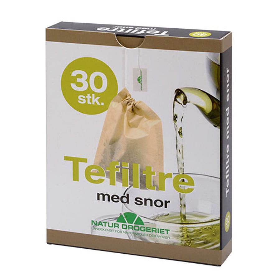 Natur Drogeriet Tefiltre m. snor ubleget 30 stk.