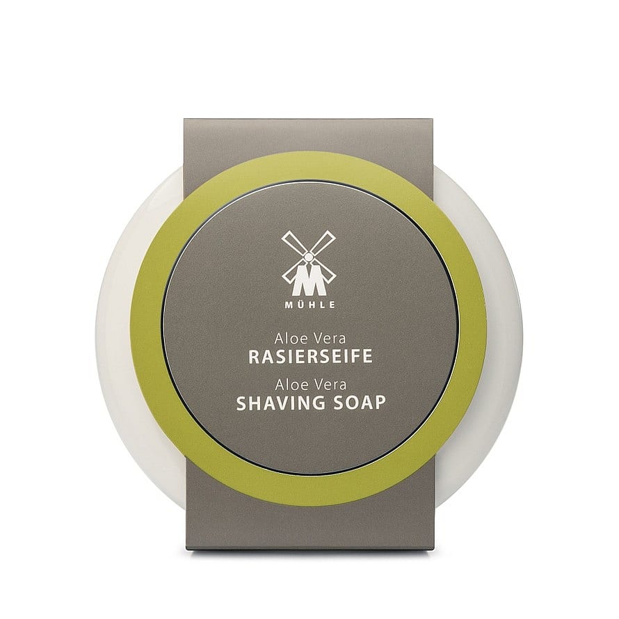Mühle Shaving Barbersæbe i skål, Aloe Vera, 65 gr.