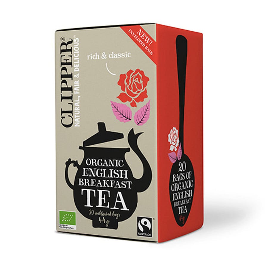 Clipper English Breakfast Te Ø 20 breve