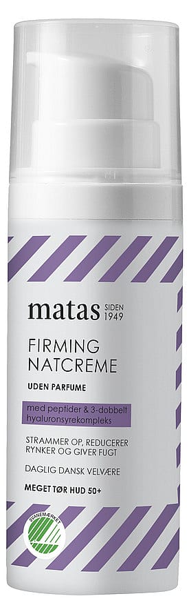 Matas Striber Firming Natcreme til Meget til Tør Hud Uden Parfume 50 ml