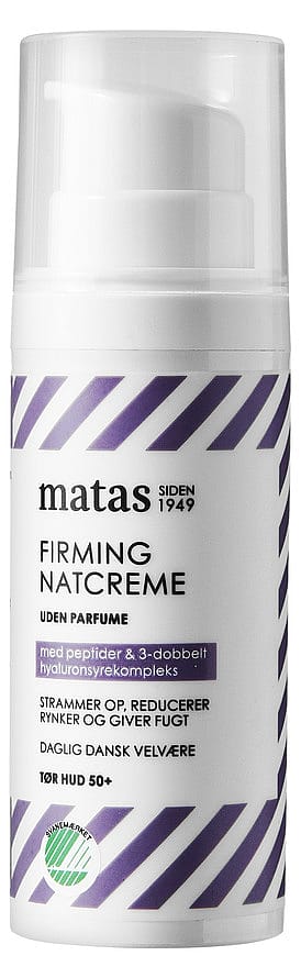 Matas Striber Firming Natcreme til Tør Hud Uden Parfume 50 ml