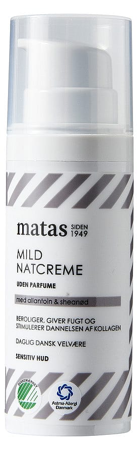 Matas Striber Mild Natcreme Uden Parfume 50 ml