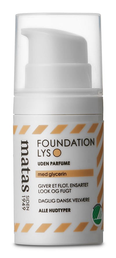Matas Striber Foundation til Alle Hudtyper Uden Parfume Lys