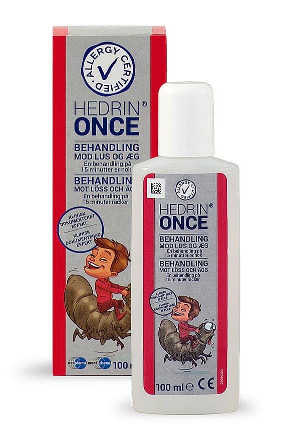 Hedrin Once gel lusebehandling 100 ml