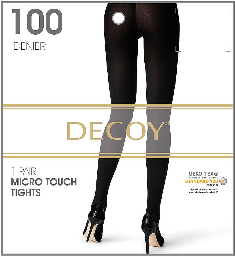 Decoy Tights Strømpebukser Sort 100 Den. M/L