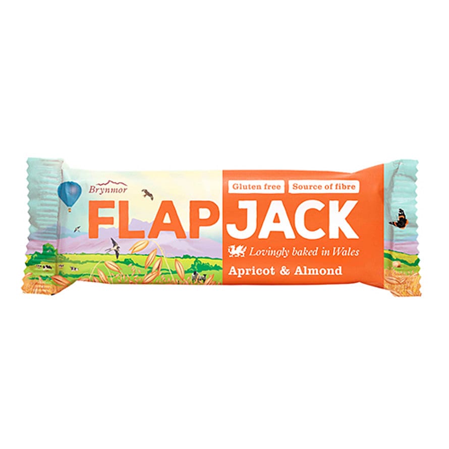 Brynmor Flapjack Abrikos og mandel  80 g