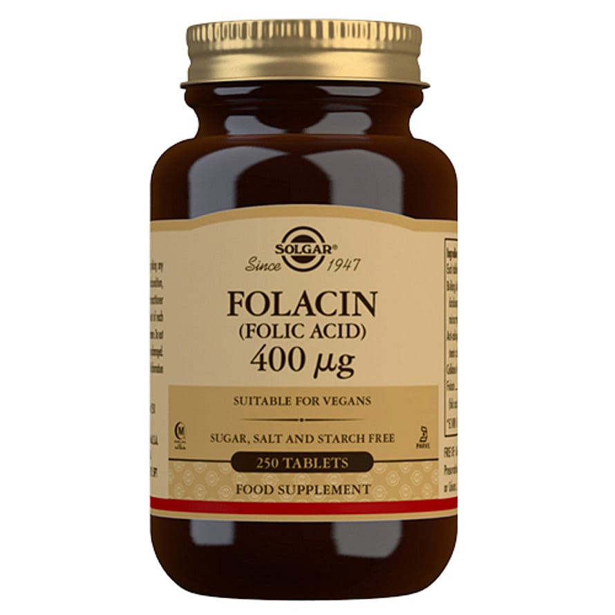 Solgar Folsyre 400 mcg (Folacin) 250 tabl.