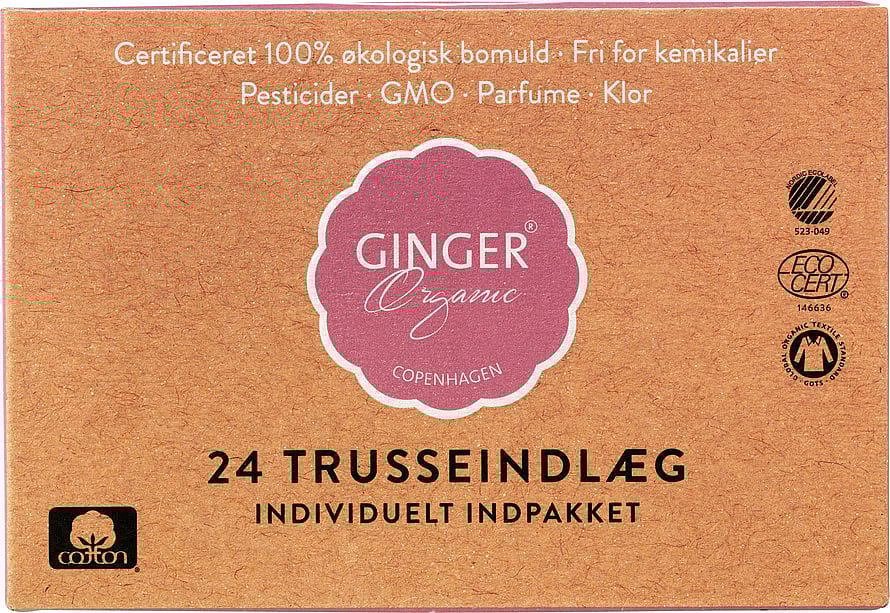 Ginger Organic Trusseindlæg - Standard 24 stk