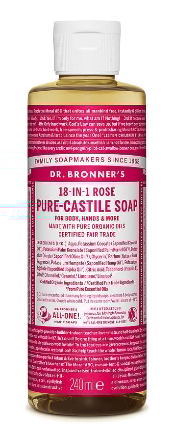 Dr. Bronner's Castile Soap Rose 240 ml
