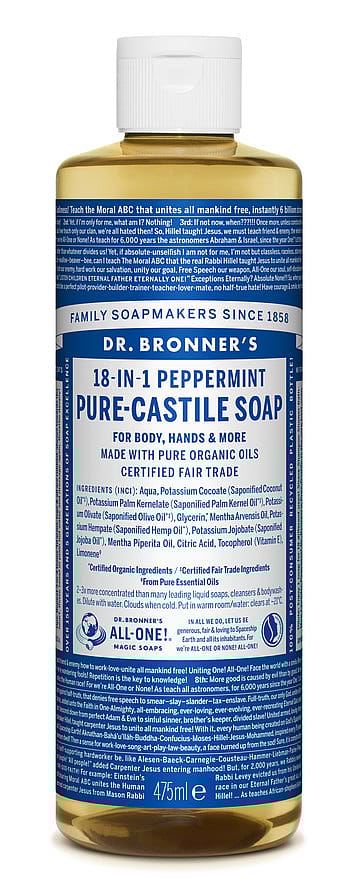 Dr. Bronner's Castile Soap Peppermint 475 ml