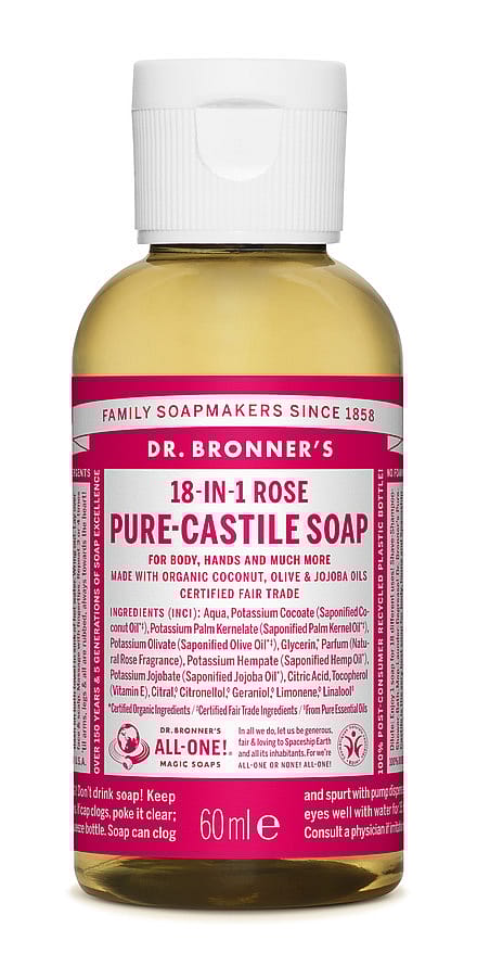 Dr. Bronner's Castile Soap Rose 60 ml