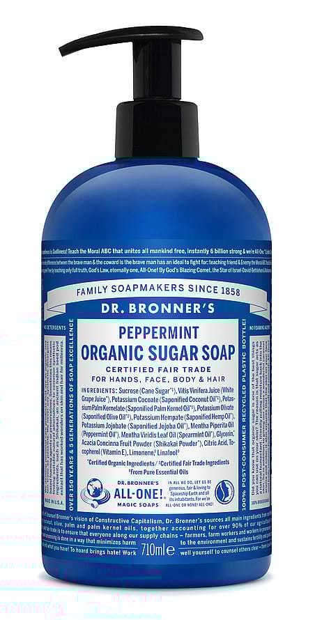 Dr. Bronner's Peppermint Organic Sugar Soap 710 ml