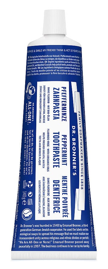 Dr. Bronner's Peppermint Toothpaste 140 g
