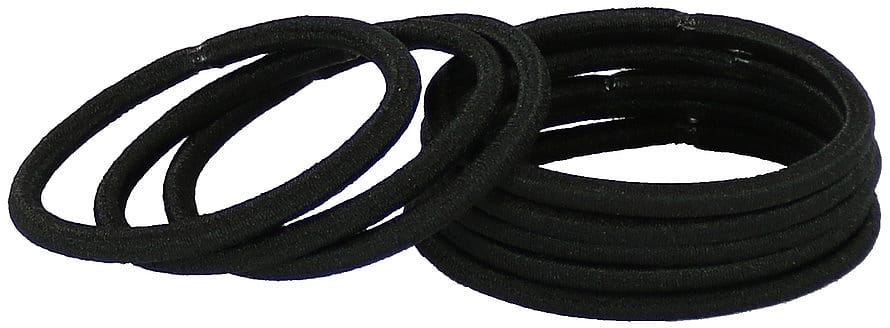 Senze Hårelastikker 8-pak Sort