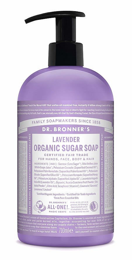 Dr. Bronner's Organic Sugar Soap Lavender 710 ml