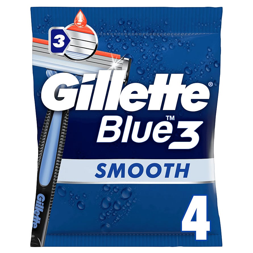 Gillette Blue3 Disposable Razor 4 pcs