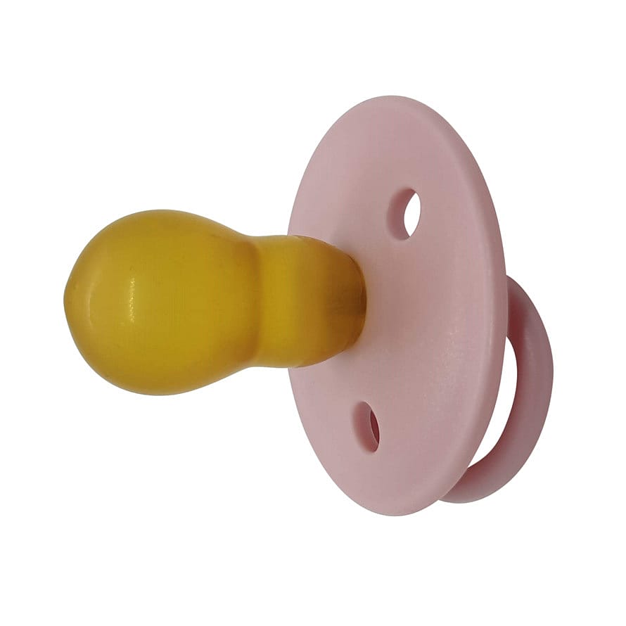 Mininor Sut Rund Latex 2-pak Lyserød 6 mdr.+