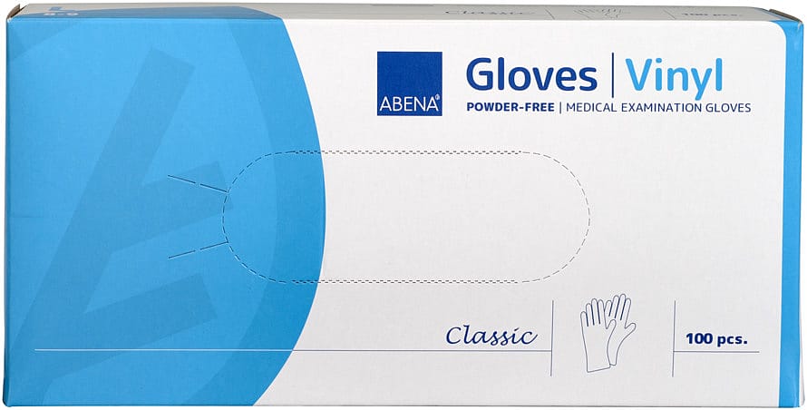 Abena Vinylhandsker Pudderfri 100 stk L