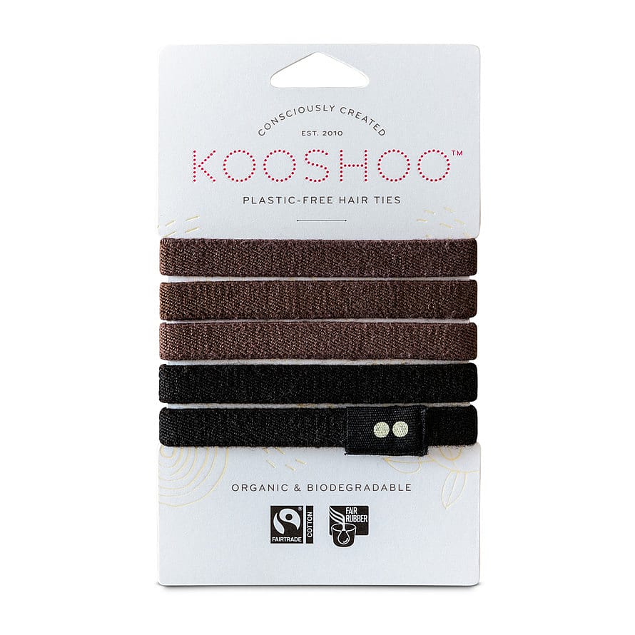 Kooshoo Hårelastikker Brun/Sort