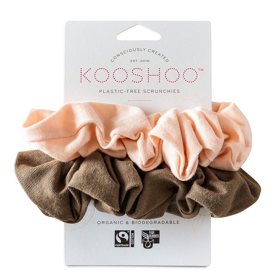 Kooshoo Scrunchie Fersken/Valnød