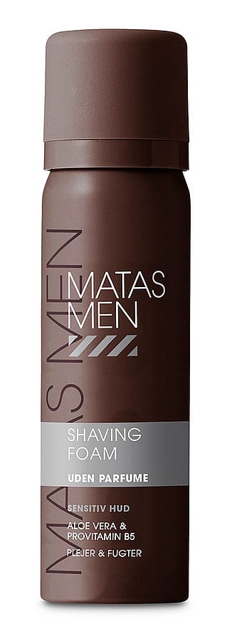 Matas Striber Men Shaving Foam til Sensitiv Hud Uden Parfume 60 ml