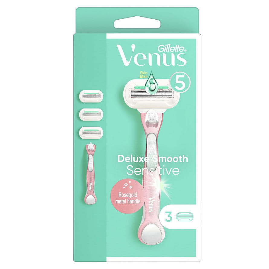 Gillette Deluxe Smooth Sensitive Razor + 2 Blades