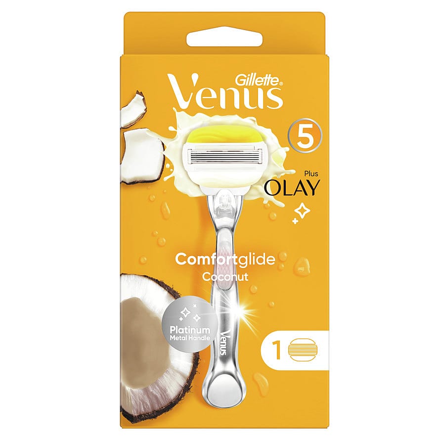 Gillette Comfortglide Coconut Plus Olay Platinum Razor