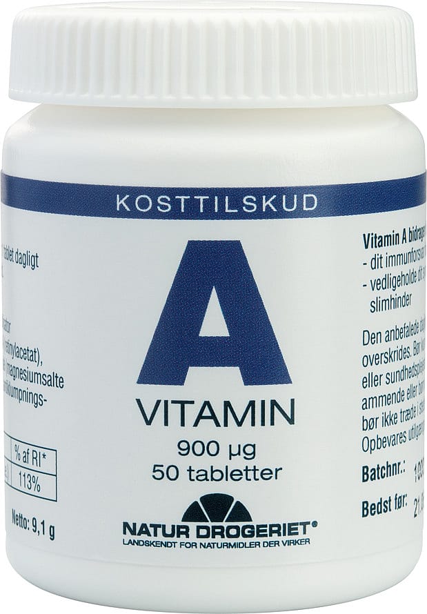 Natur Drogeriet A-vitamin 3000 i.e. 50 tabl.
