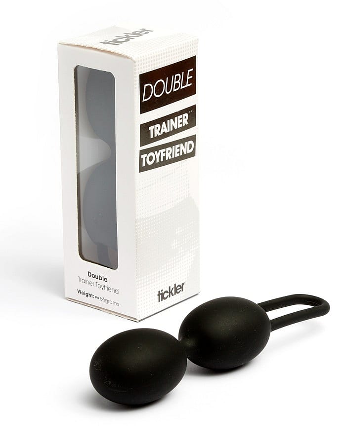 Tickler Trainer knibekugle - dobbelt Sort