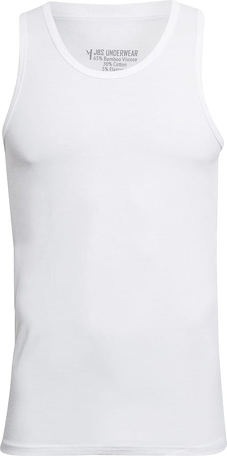 JBS 2-pack singlet bamboo økologisk bomuld Hvid XXXL