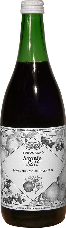 Søbogaard Aroniasaft sødet m. æblekoncentrat Ø 730 ml